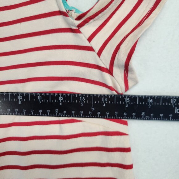 Maeve Anthropologie Dress XSmall One Shoulder Stripe Red White Summer Party Boat - Picture 5 of 10